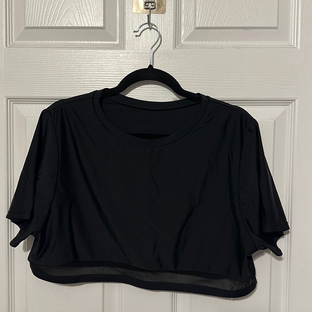 NWOT; SHEIN Black 2-Piece High Waisted Swim Suit 3XL